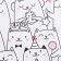 New Year. Bed linen Ethel duet XMAS CAT 143*215 cm - 2 pcs, 240*220 cm, 70*70 cm - 2 pcs