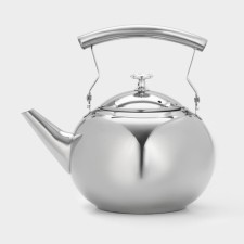 A stainless steel kettle 