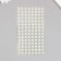 Stick plastic rhinestones "Half-dash" D-8 mm white 9.4x15.5 cm