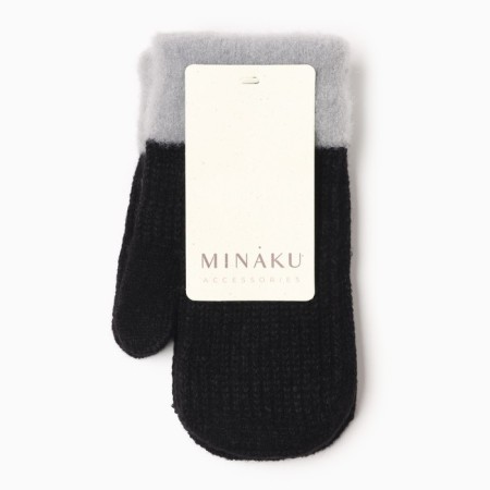 Baby mittens Minaku, col. Black, 20 cm-3