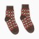Women's socks, brown color, size 23-25