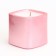 Candle "Square. Marble" in a candlestick of gypsum is small, 5x4.5 cm, pink
