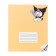 Notebook 12 sheets in the Kuromi cage, cardboard cover, whiteness 92%, block 60 g/m2, mix