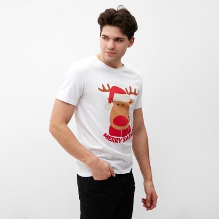 Men's T -shirt KAFTAN "Merry XMAS" Size 50-4