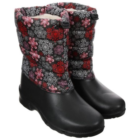 Combined boots with a latch, artificial fur, size 40, color mix