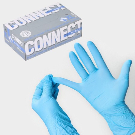 Nitrile nitrile gloves, observation, non -sterile, size XL, 200 pcs/UP (100 pairs), blue color