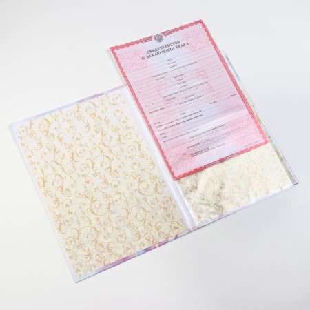 The folder for the marriage of "Orchid" lamination, A4-5