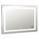 Mirror with Doratiz LED backlight "Adele", 800x600 mm, heating, clock, sensory switch, dimmer