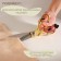 Clothing scissors, mowed blade, 8 ", 20 cm, gold color