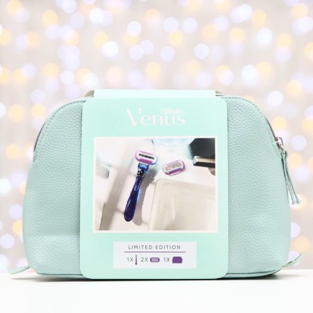 Gilette Venus gift razor with 1 cassette + interchangeable cassettes 1 pc. + cosmetic bag