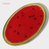 Glass Serving Oval Dolyana "Sweet watermelon", 24.5 × 15 cm, red color