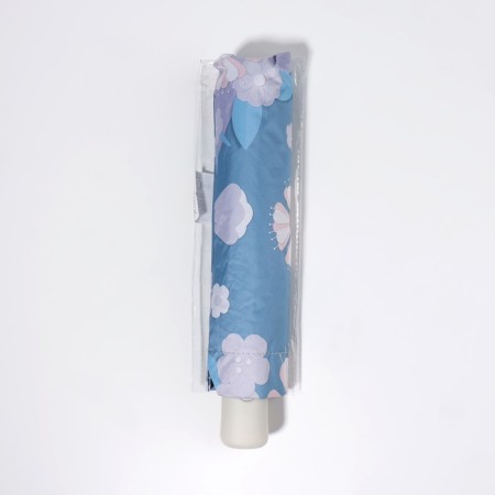 Automatic "Flowers" umbrella, 3 additions, 8 spokes, r = 49 cm, color mix-4