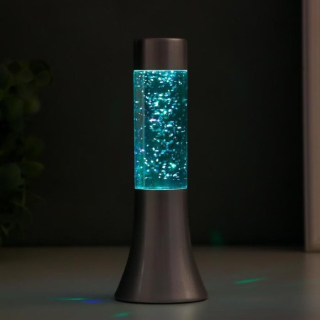 Lumber "Brill of Cylinder" LED, LAVA, sparkle, from batteries 3HLR44 silver 18 cm Risalux-1