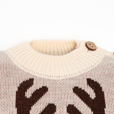 Cost Knitted baby Me "Deer" Growth 74-80 cm-5