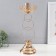Summary metal per 1 candle d = 5 cm "aurelia" gold 15x15x43 cm