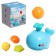 Fountain for the bathtub "Whale", 4 nozzles, 1 ball, works from batteries