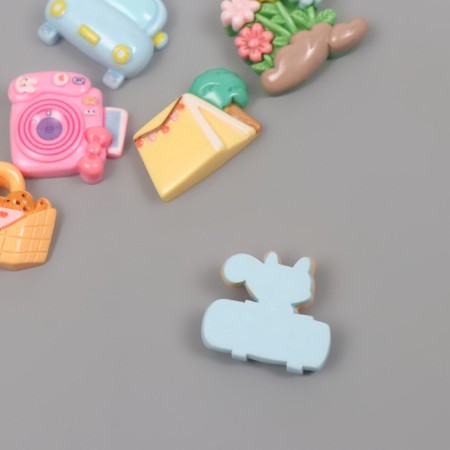 Decor for creativity Plastic "Travel" Assorted set 6 pcs 2.1x2.5x1 cm-2