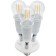Front Continuator for Feron, LH62, E27, 250V, plastic, white color