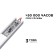 Apeyron sensory switch, in alum. Profile, height 6 mm, 36/72W, IP20, function. Dimm.