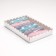 Box for cookies with PVC lid, silver, 22 x 15 x 3 cm