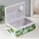 Casket for needlework "Summer flowers on green" 24x16x11 cm