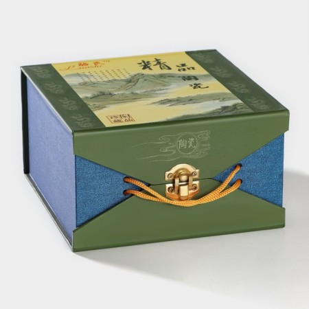 A set for the tea ceremony ceramic "Dragon", 5 items: 4 bowls 25 ml, kettle 200 ml, brown color-12