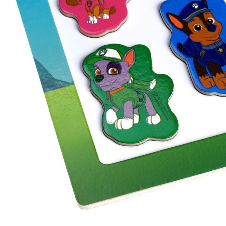 Wooden toy "Puppy patrol" Magnetic board 15 × 15 cm-2