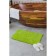 Bathroom rug rectangular “fluffy”, 50 × 80 cm, green color