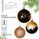 Christmas balls New Year's "Milky Way", for the New Year, plastic, d = 6, 3 pcs., Black gold