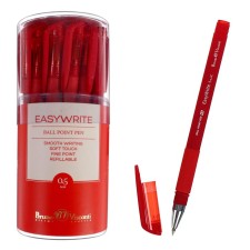 Ballpoint pen Easywrite Red, node 0.5 mm, red ink, matte case Silk Touch