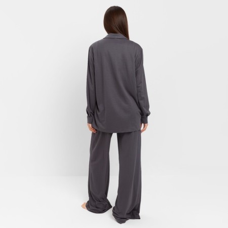 Комплект женский (рубашка, брюки, топ) KAFTAN "Base" р. 48, графит-3
