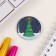 New Year of the setting icon d = 35 mm "Christmas tree" 6.5x6.5 cm