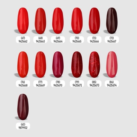Gel nail polish "Red Boom", 3 phase, 8 ml, led/uv, color (69)-5