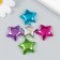 Busina Plastic with the undeveloped hole "Glossy metallic star" mix 2.5x2.5x0.7 cm