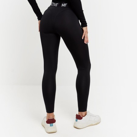 Female leggings, black color, size 50-2