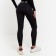 Female leggings, black color, size 50