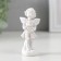 Polystone souvenir "Snowty angel in color toga with a bear" 7.2x3.5x2.8 cm