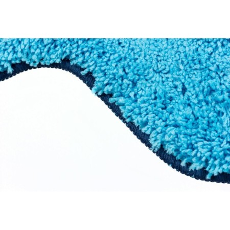 A set of bathroom mats "Simon", 2 pcs: 50 x 80 cm, 55 x 55 cm, blue color-5