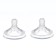 Nipple on a bottle, anti -broller, from 6 months, m & b Natural, wide throat, fast flow, Ø50 mm., 2 pcs