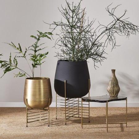 Sigryd coffee table, 540 × 390 × 400 mm, transparent / gold color-12
