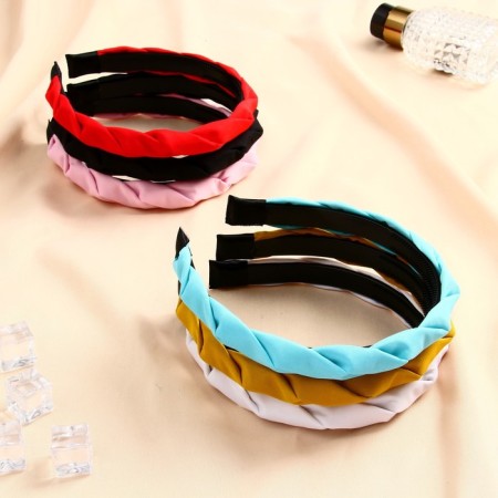 Hair cap "Amalia" gloss, 2 cm, mix-1
