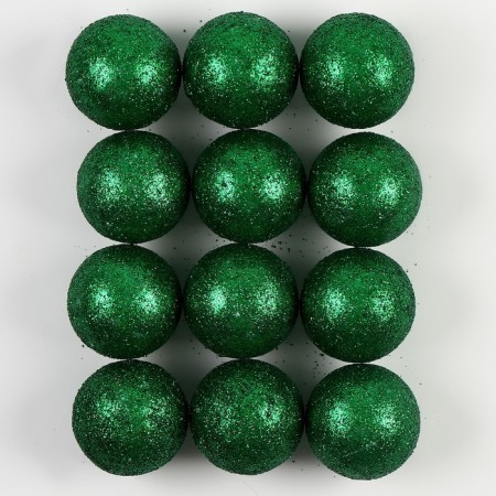 Figure for crafts and decor "Ball", set of 12 pcs., Size 1 pc. - 4 cm, green color
