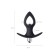 Anal vibrovalter extensor Popo pleasure by toyfa cordis s, silicone, d = 4 cm, 10 cm, color is black