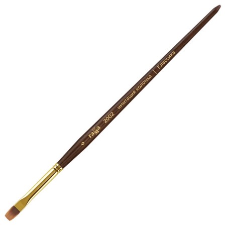 Brush Artistic synthetics imitation column gamma "Classic", flat No. 6, short man 2002006 10
