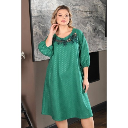 Female dress, size 54, green color-7
