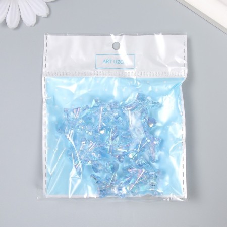 Busina Plastic for creativity "Crown" transparent blue 1.5x2.9x2.5 cm-3