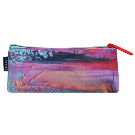 Penal soft, 1 compartment, 80 x 210 x 35 mm, voluminous, Devente, Open Your Eyes, artistic leather, with lining-2