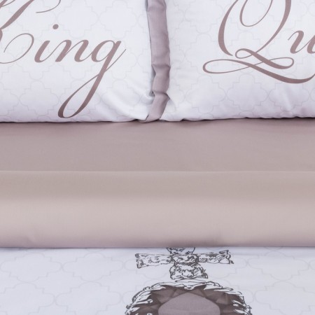 Bed linen "Ethel" 2 joint venture king & queen 175*215 cm, 200*215 cm, 50*70+4 cm - 2 pcs-3