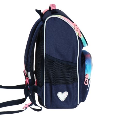 School standard, 33 x 25 x 13 cm, Grizzly, + bag for shoes, plush, blue-3