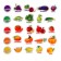 Developing magnets “Studying colors and vegetables - fruits” (set 25 pcs)